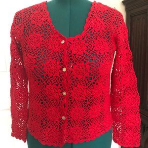 NEWPORT NEWS: RED SWEATER SIZE M